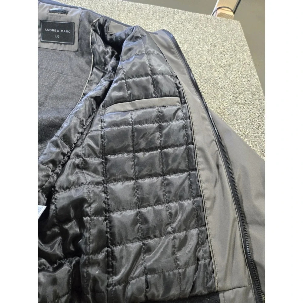 Andrew Marc  Polyester Bomber  Jacket Large